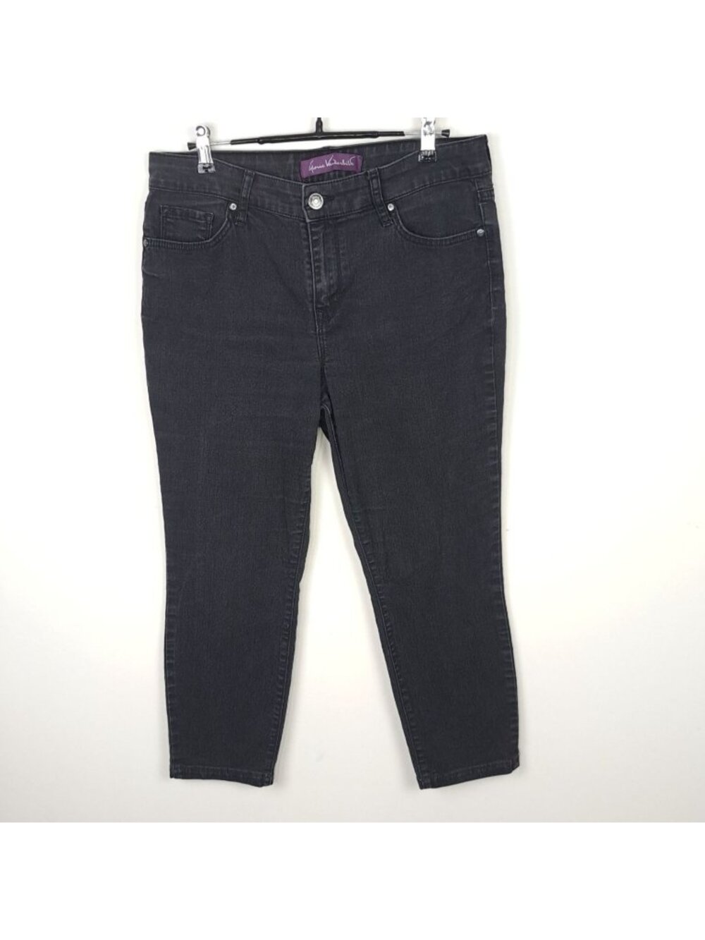 Gloria Vanderbilt Size 10 Stretch Capri Jeans Blue High Rise Casual Vintage